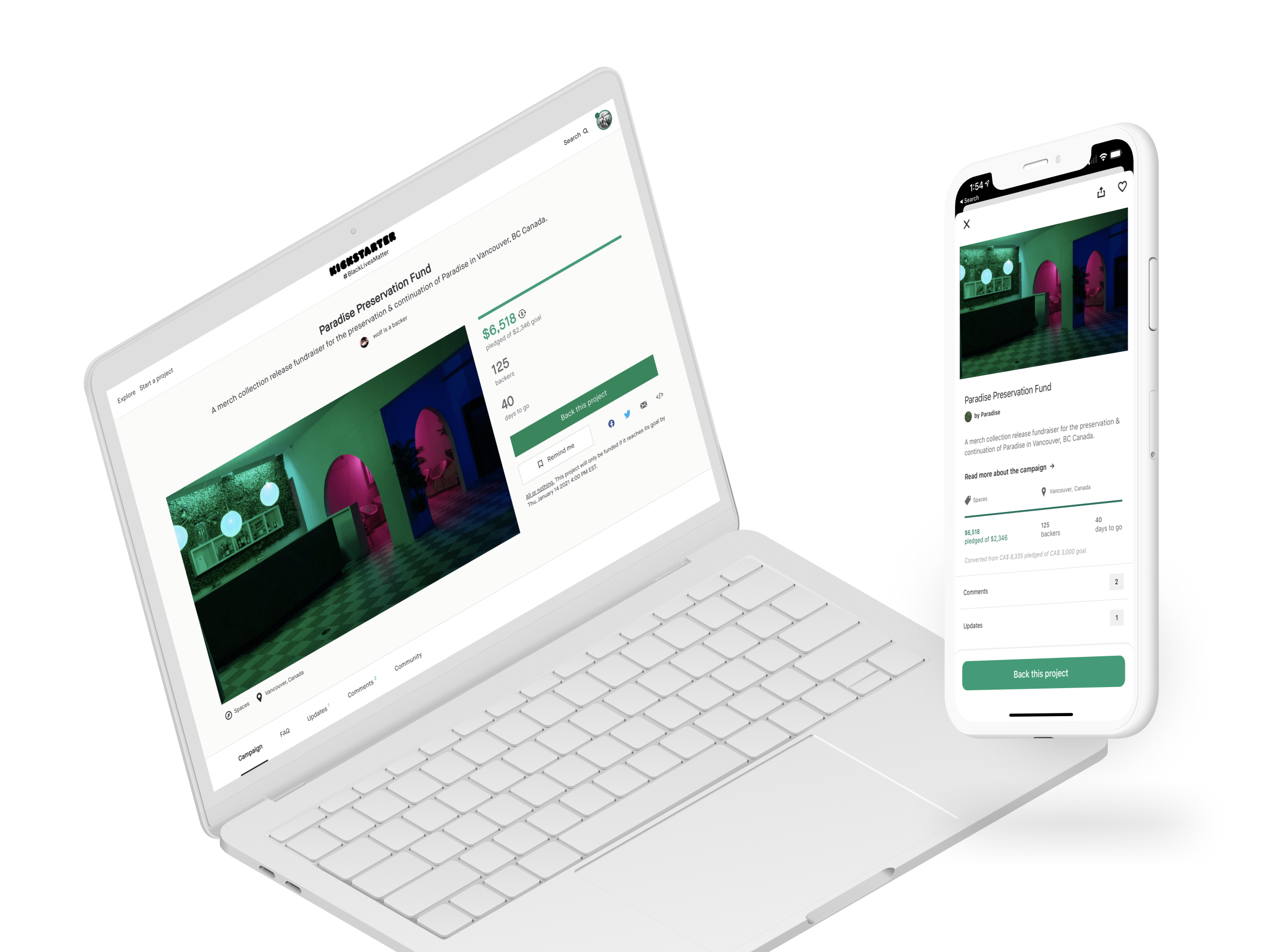 Kickstarter Project Page
